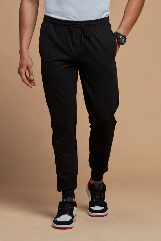 Men Joggers Classic Solid Black