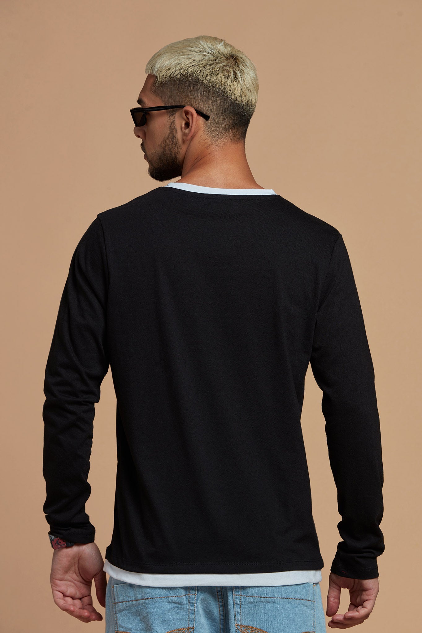 Long Black T-Shirt for Men
