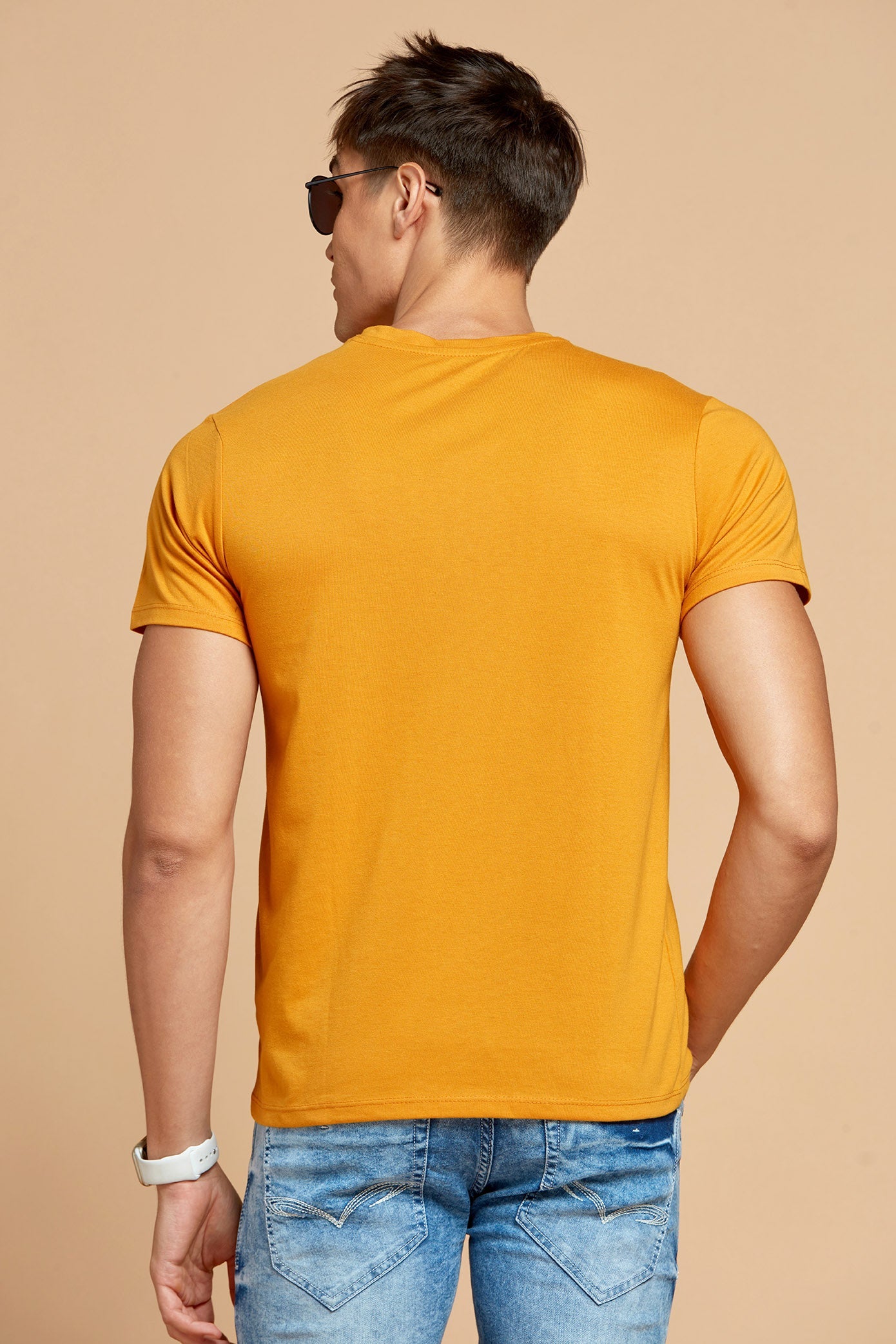 Men T-Shirt - Bright Lemon Yellow Tee