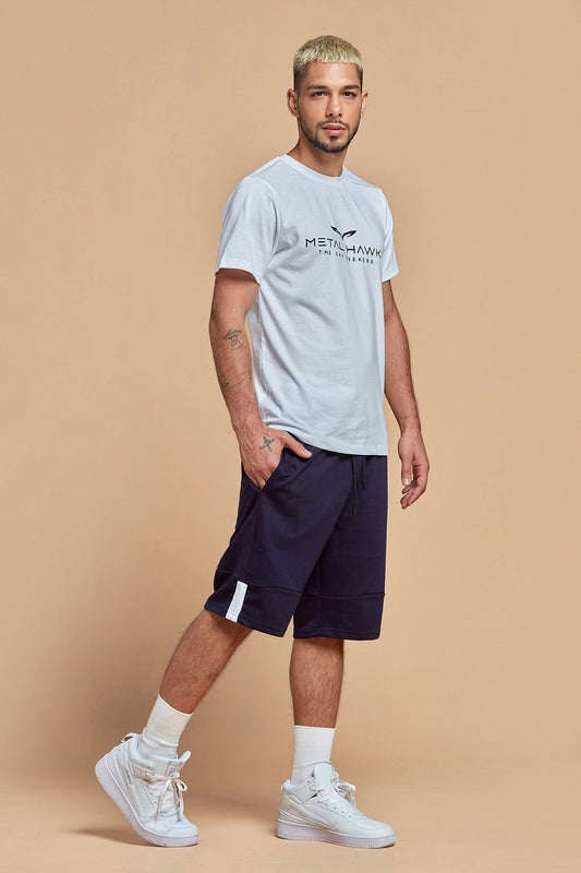 Men T-Shirts Classic White And Black Stylish