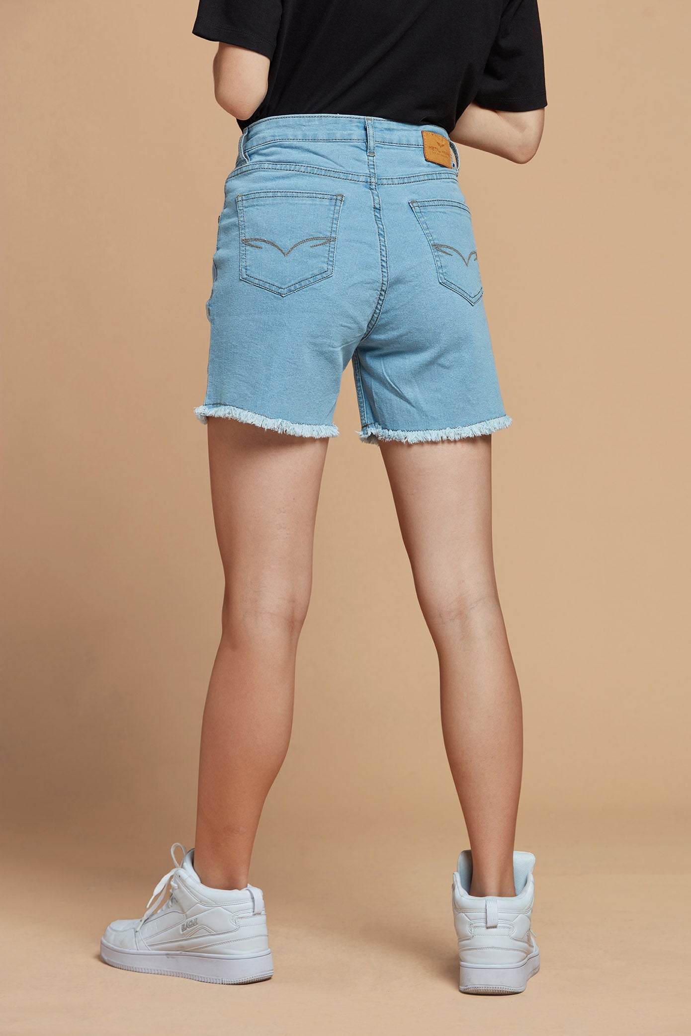 Women Shorts Denim Blue 