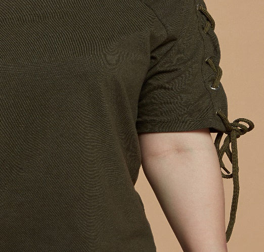 Women T-Shirt Olive Green