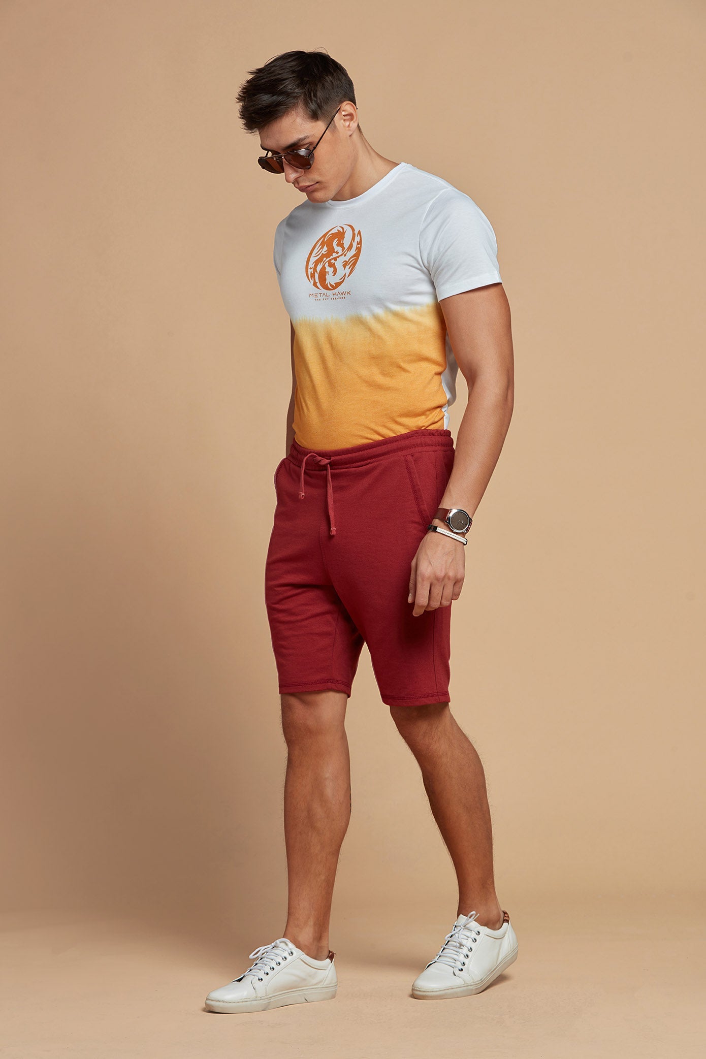 Maroon shorts clearance men