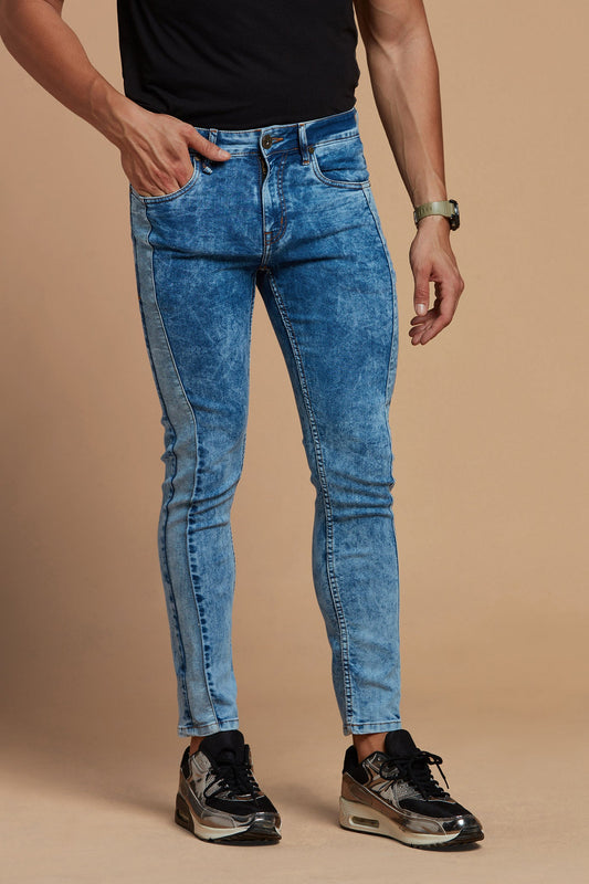 Men Denims Jeans Blue With-5 Pockets