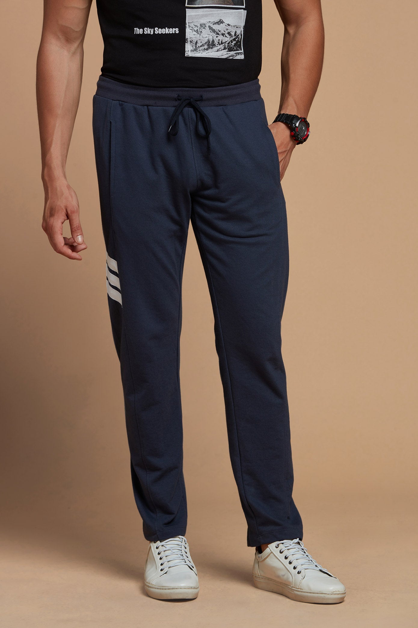 Comfortable Dark Blue Joggers for Men