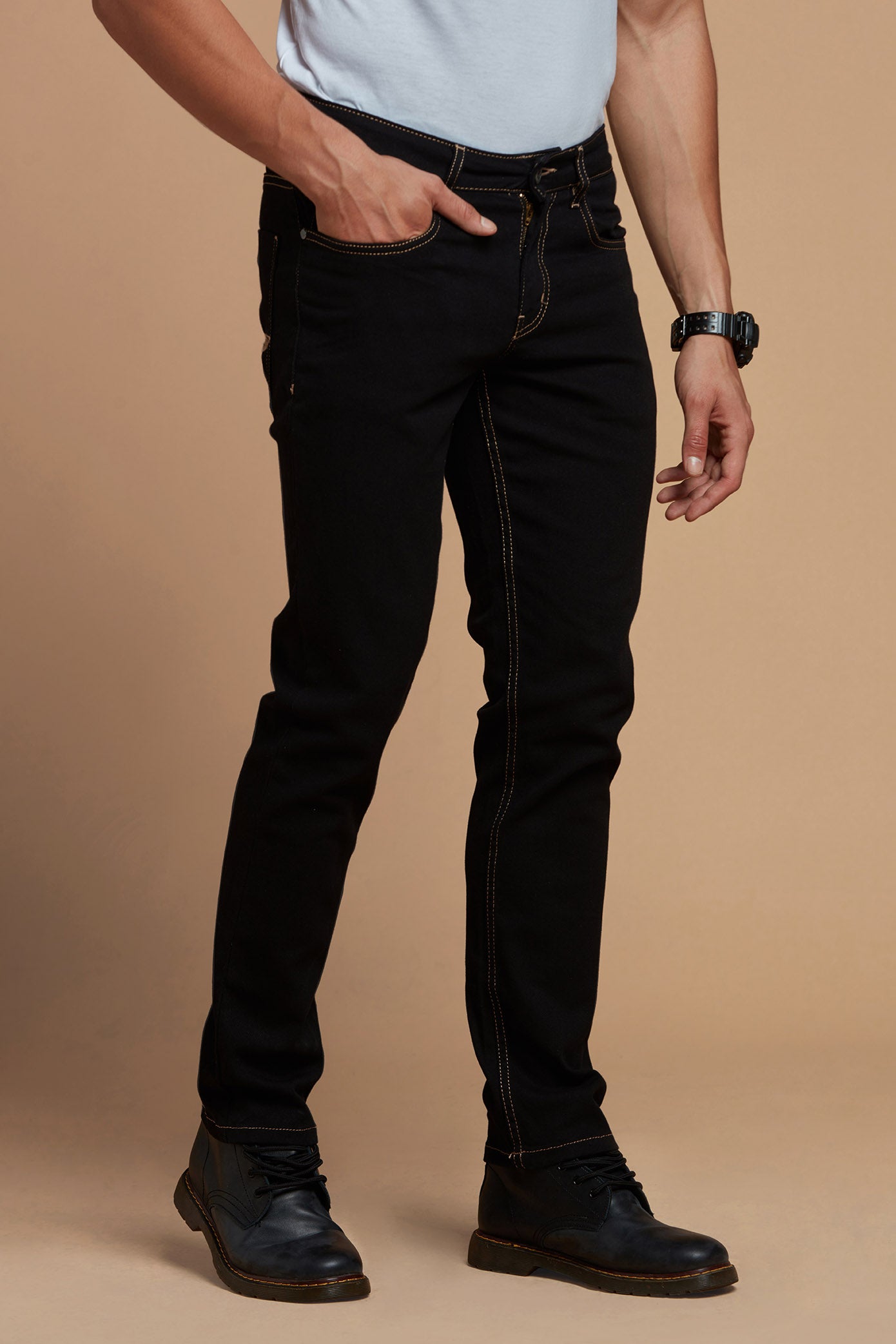 Men Denim Jeans Ultra Chic Deep Black