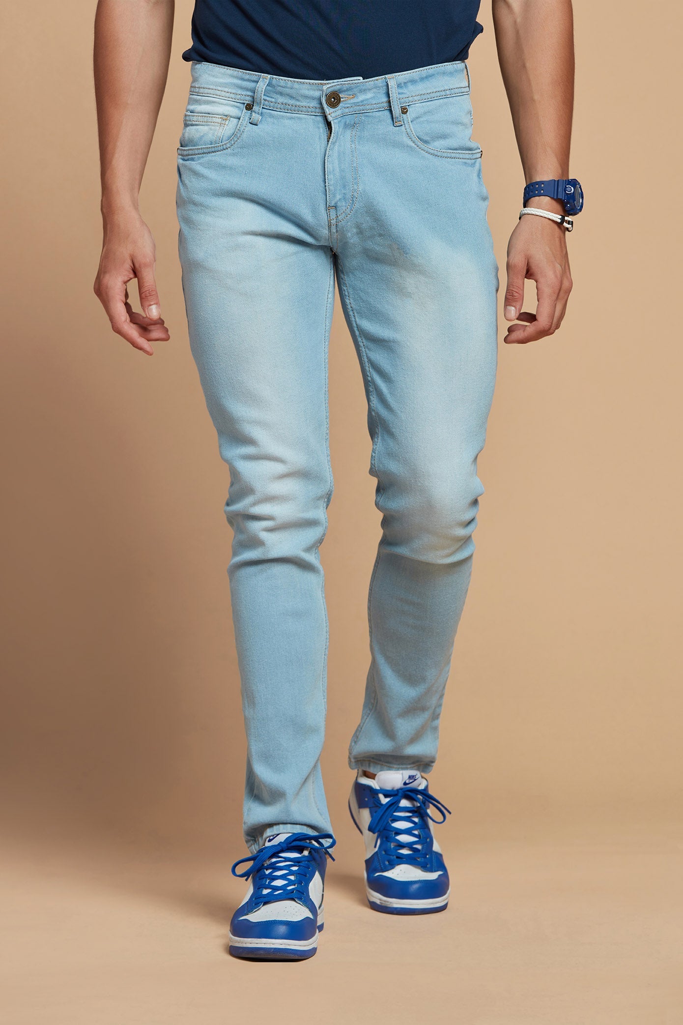 Men Denim Jeans Ultra Blue Light