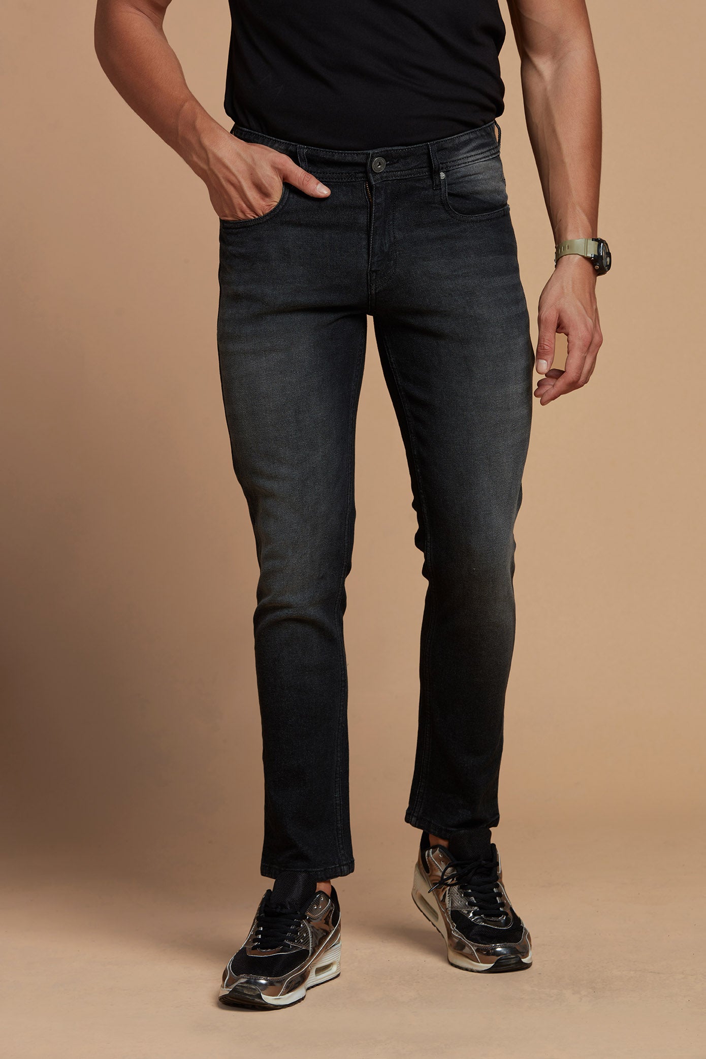 Black Shade Jeans For Men No Fade Black Jeans For Men Premium