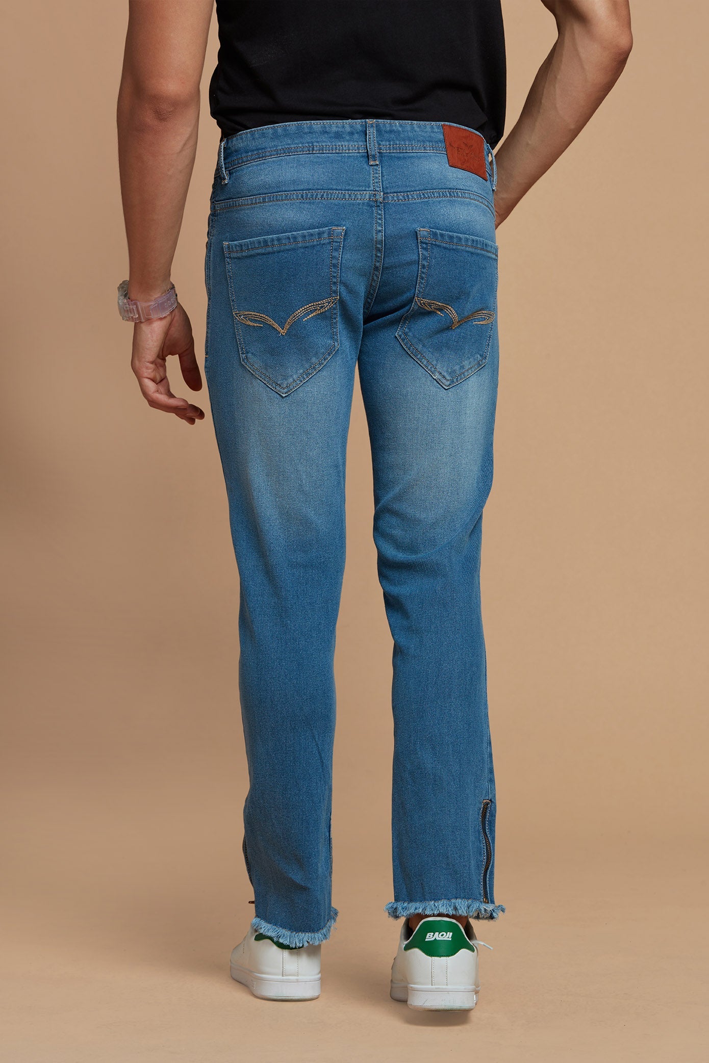 Buy Casual Light Blue Denim Jeans for Men – Metal Hawk