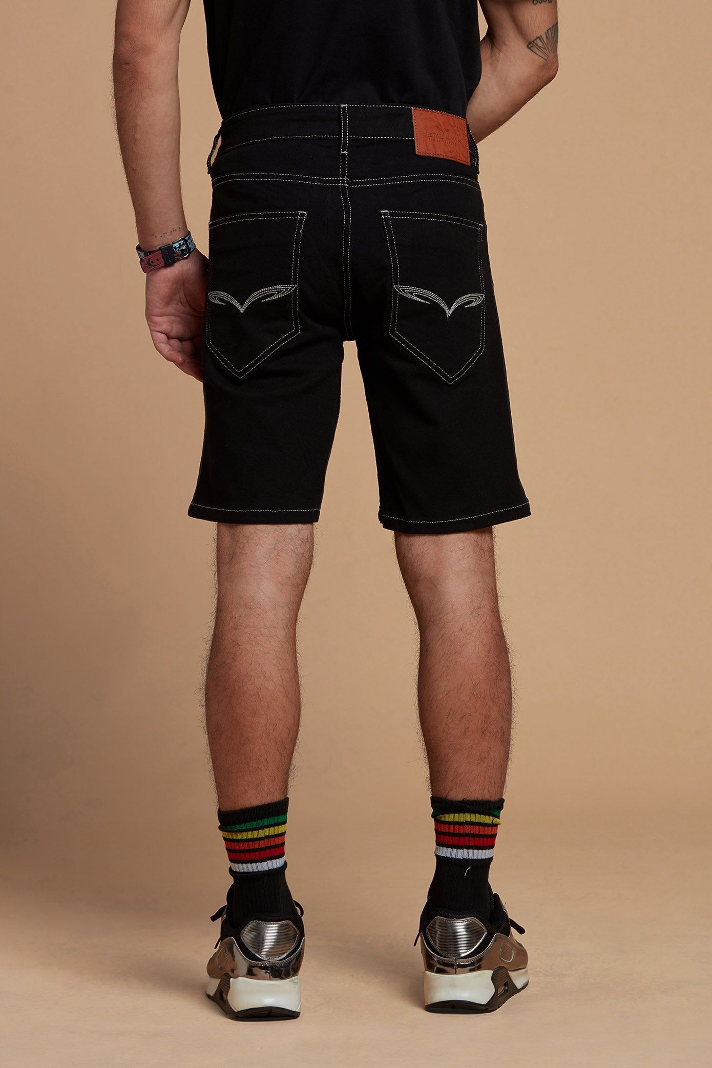 Denim Shorts Classic Black for Men