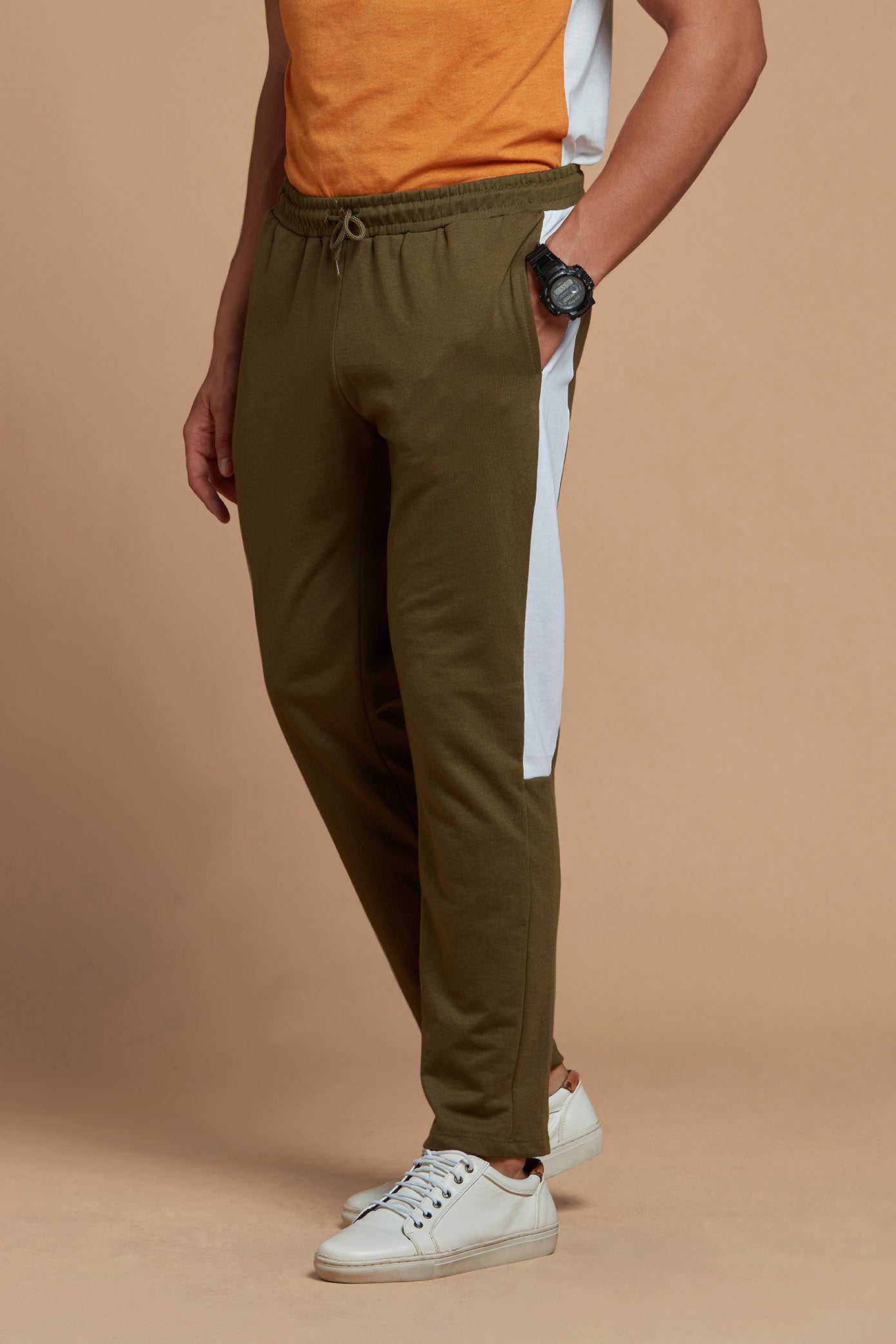 Huble Olive Green Men Joggers