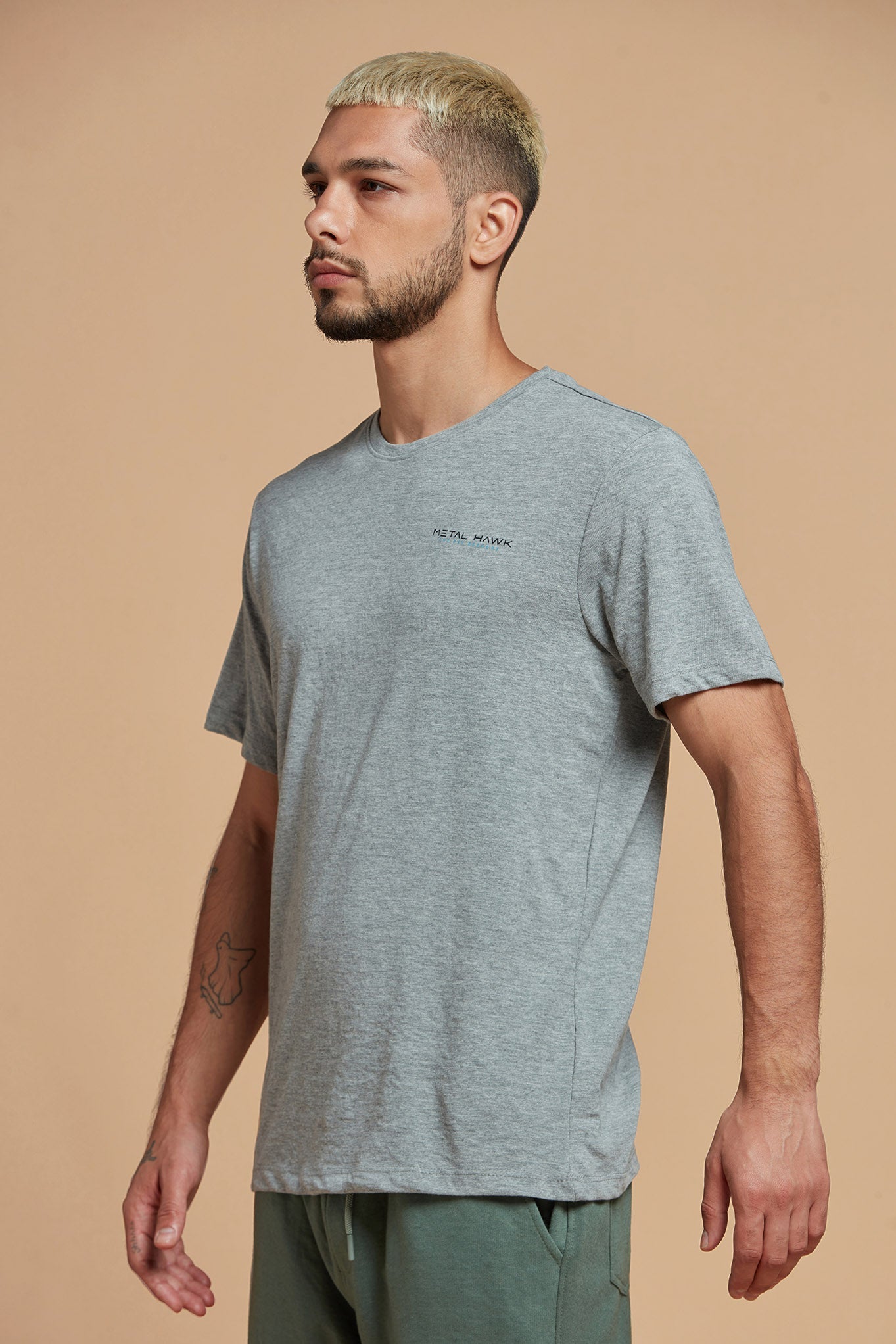 Breezy Grey Round Neck