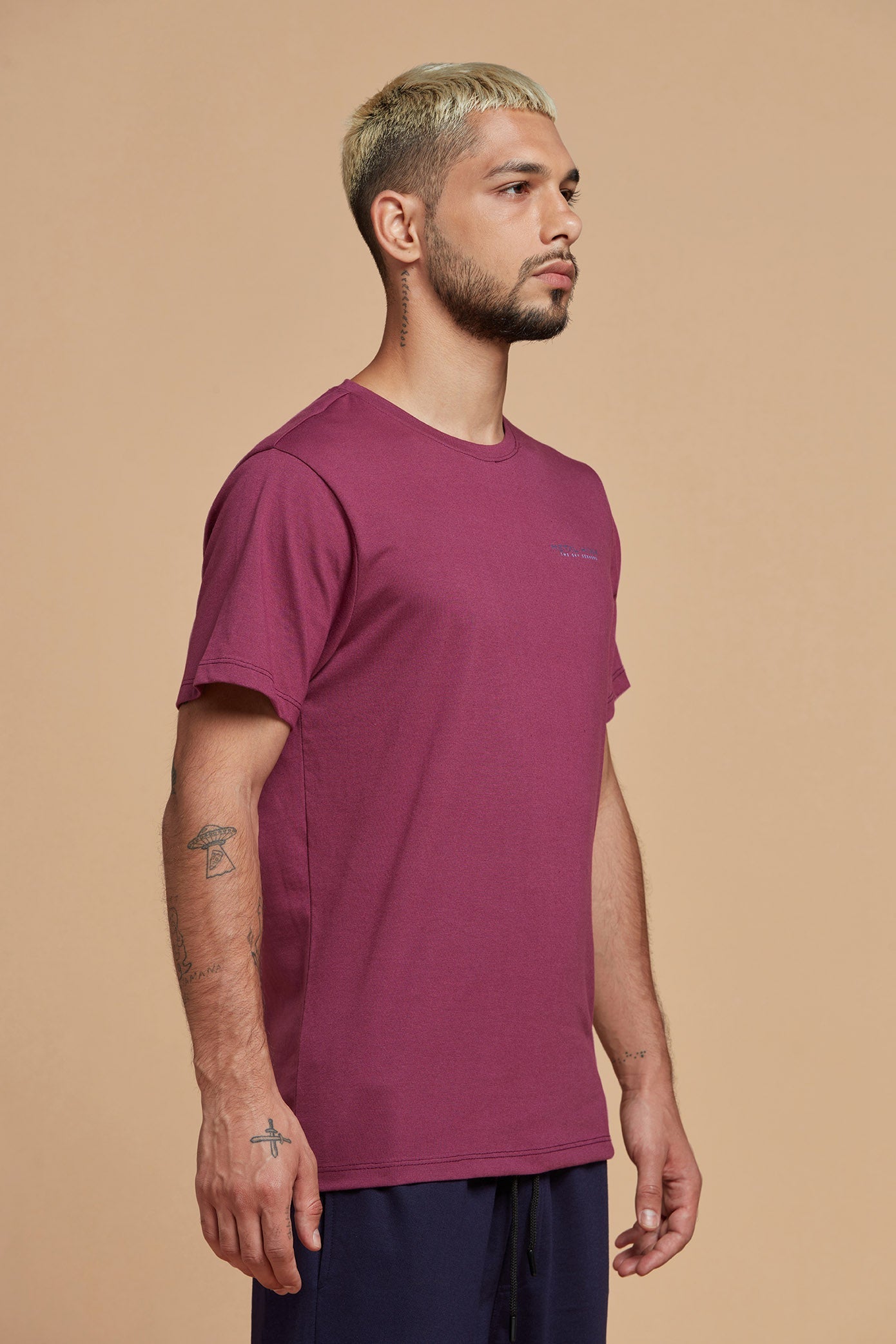 Dark Pink T-shirt for Men