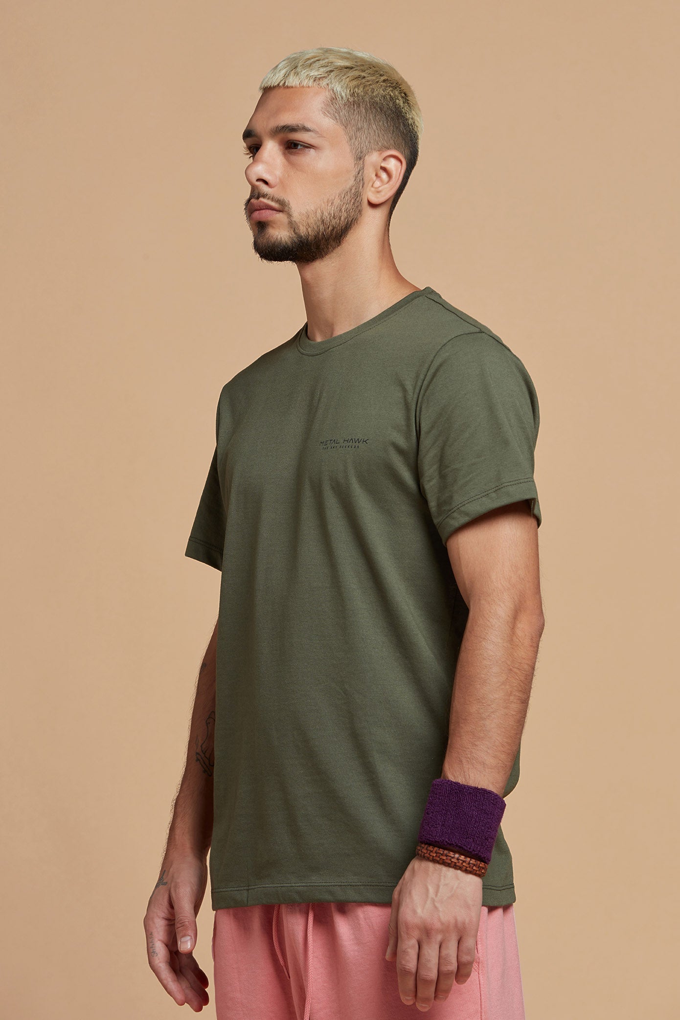 Pastel Green Tee for Men