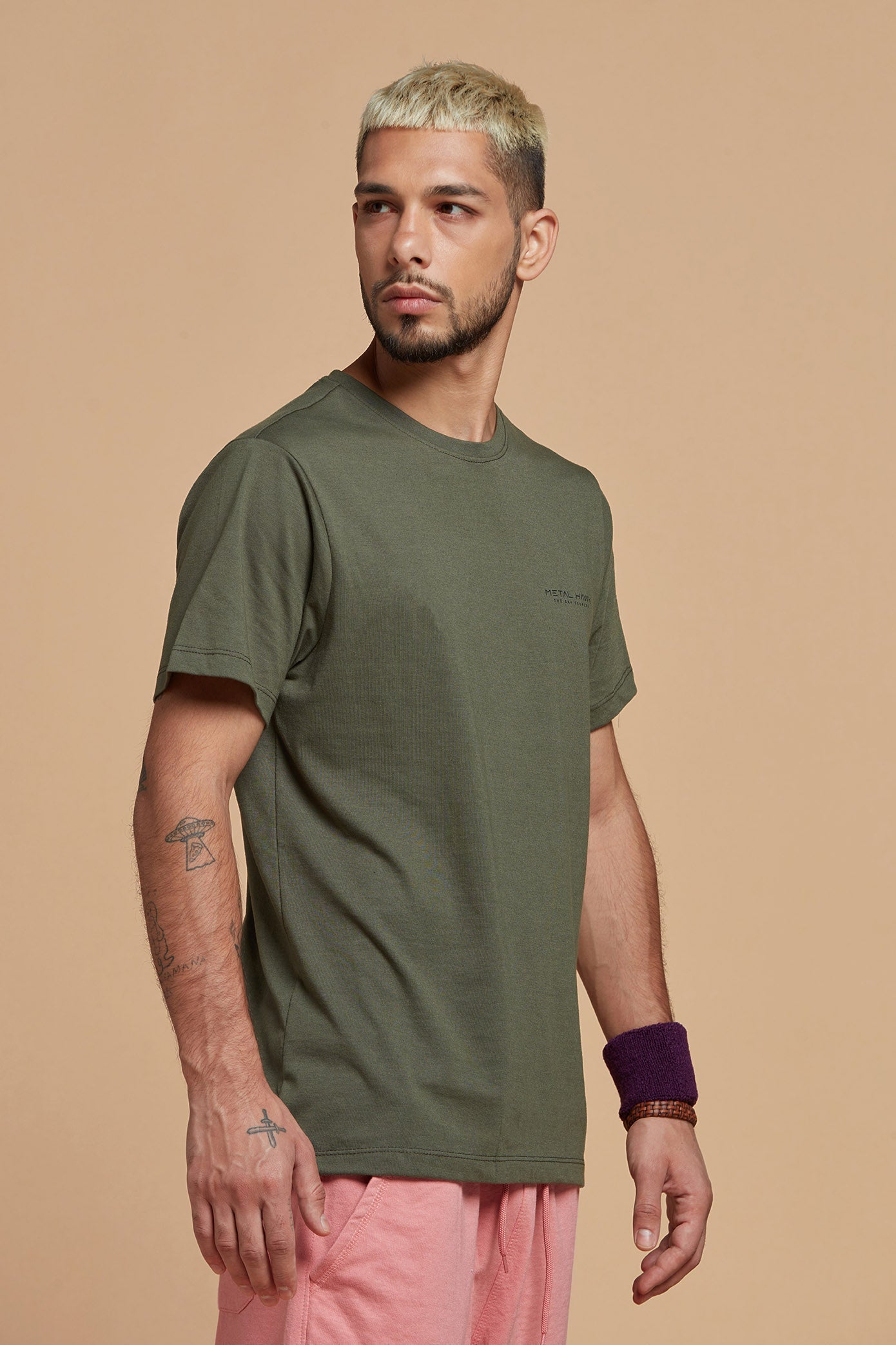 Men T-Shirt Pastel Green