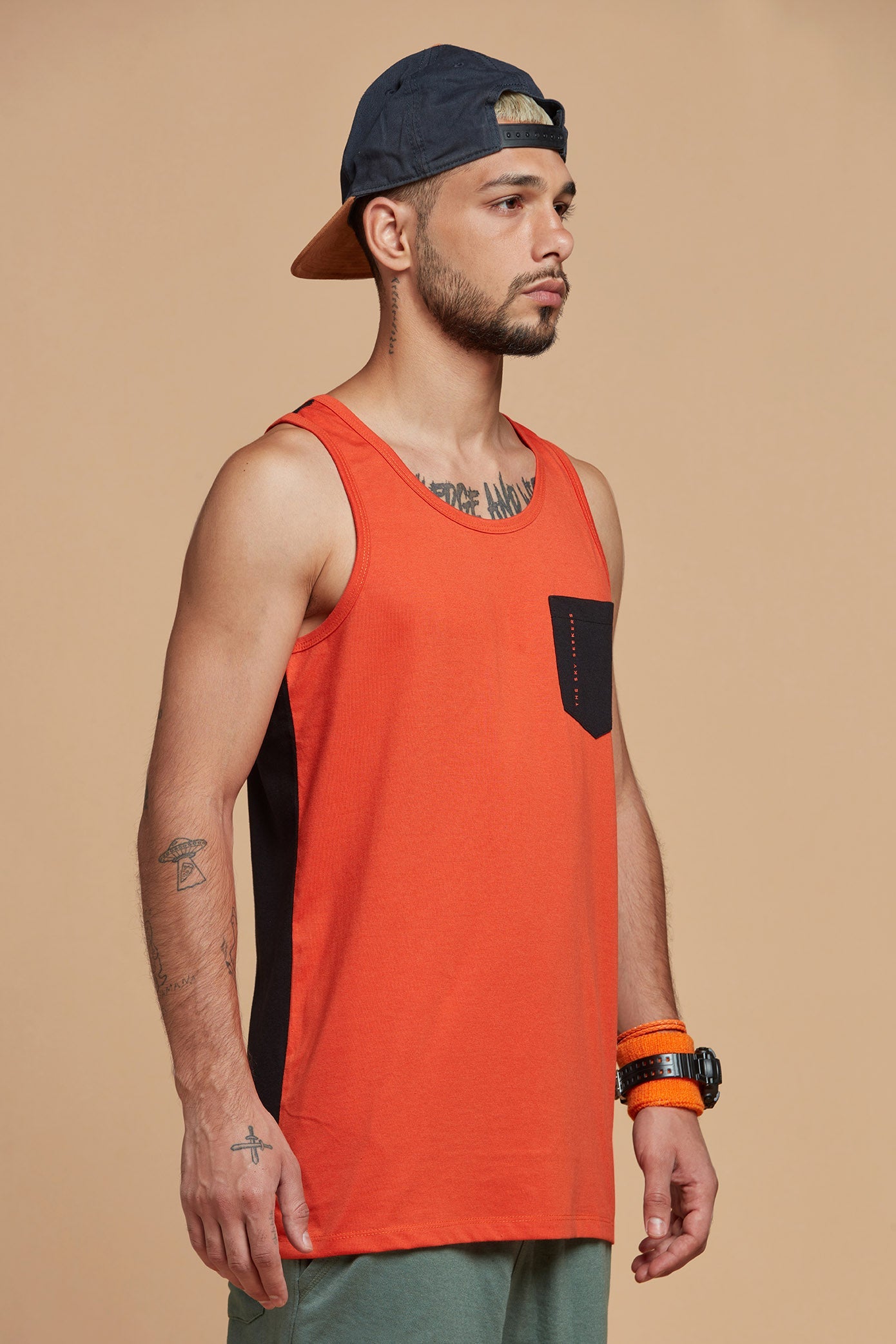 Orange T-shirt for Men