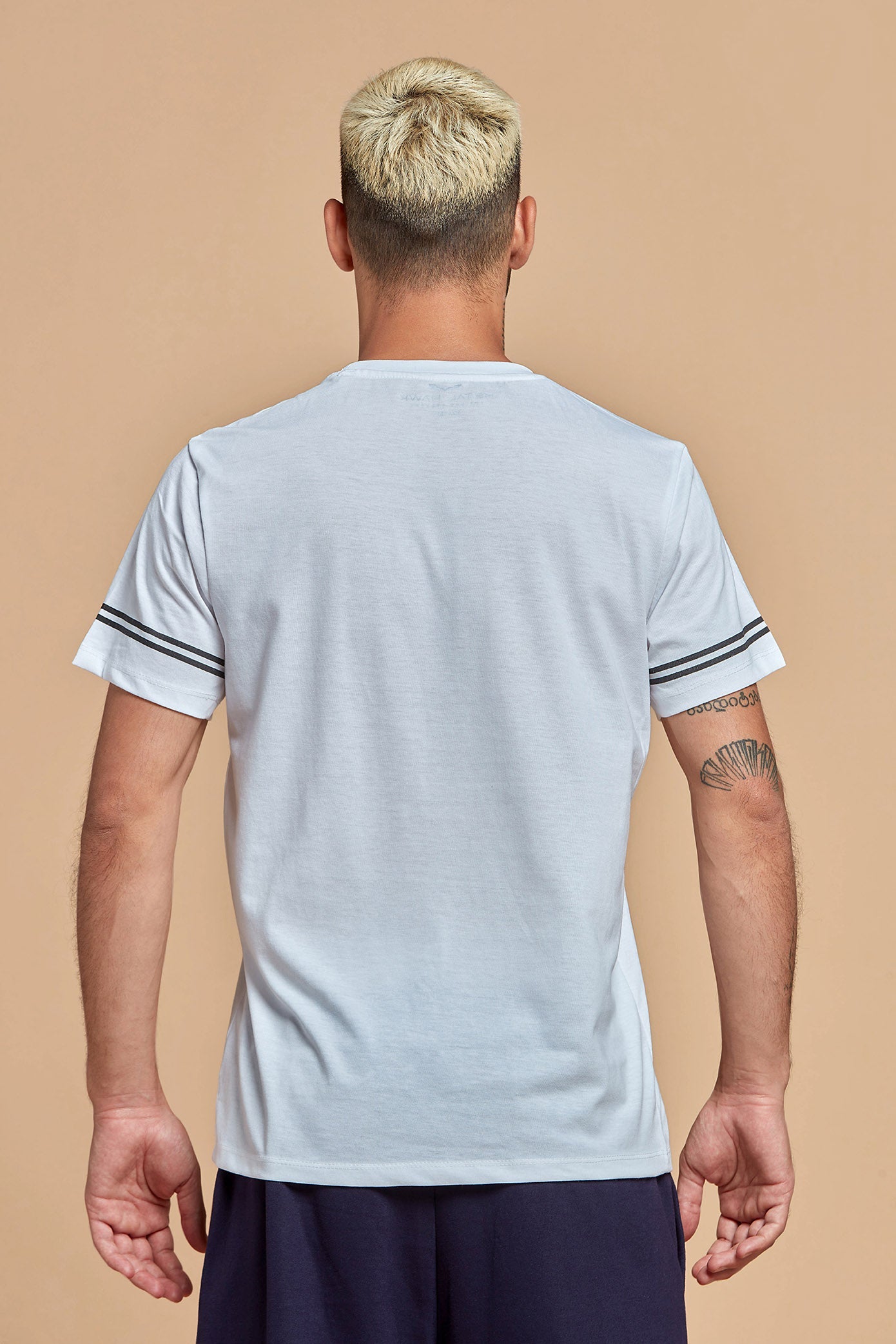 Men T-Shirt - Round Neck White Tee