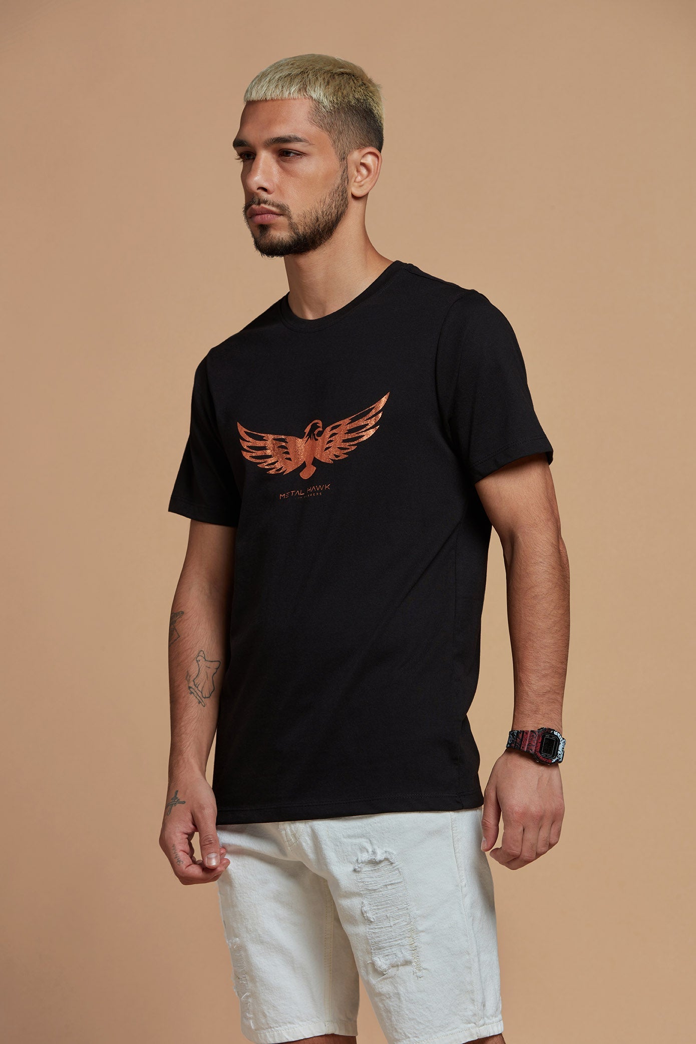 Black Stylish Tee for Men