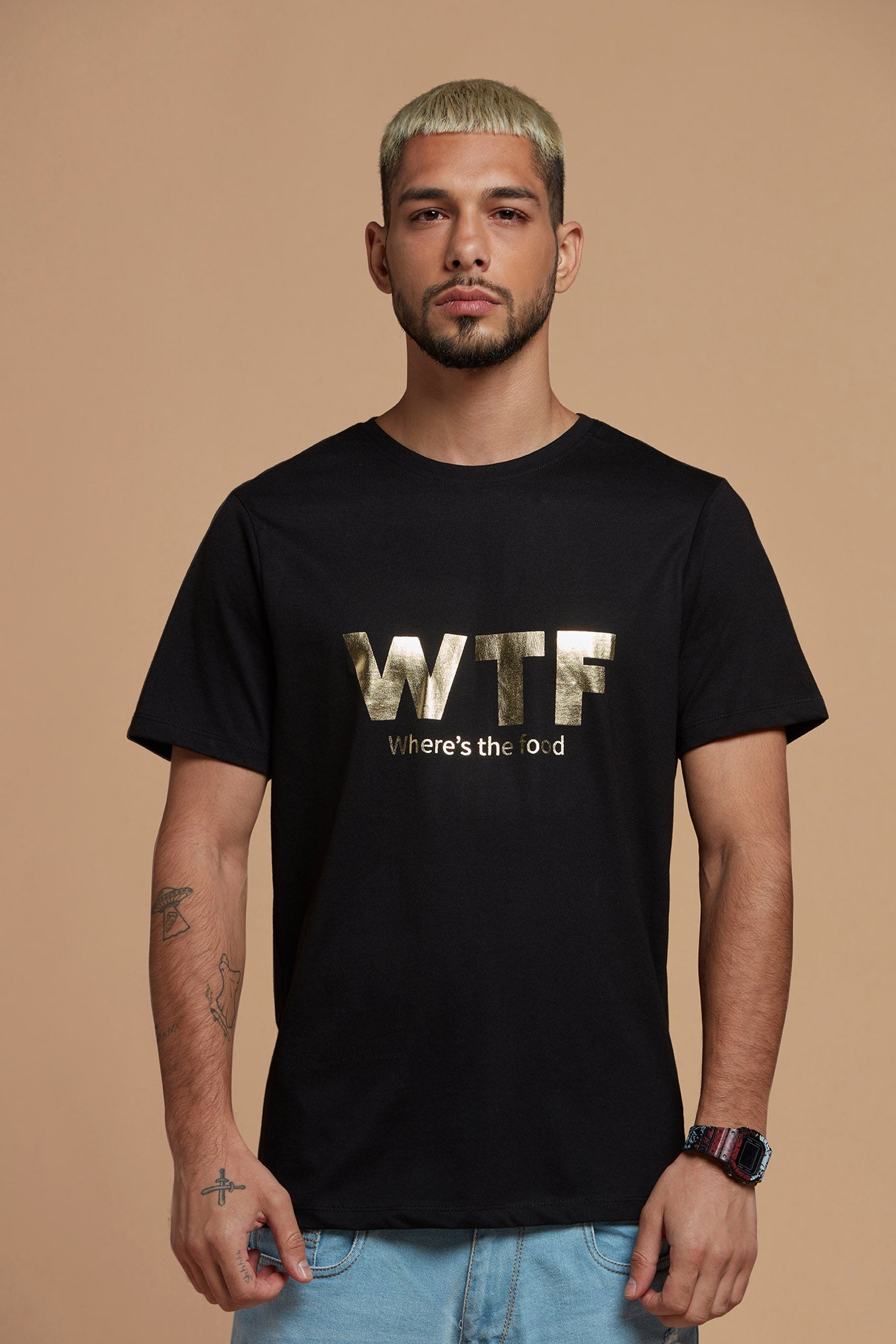 Men T-Shirt Black Tee