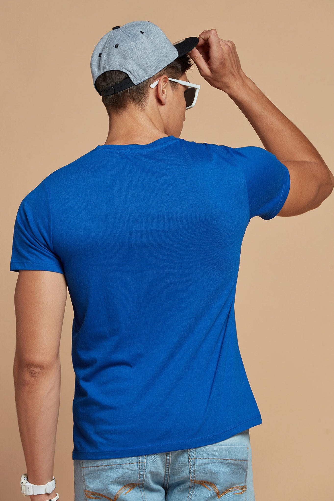 Blue Rockstar T-shirt For Men