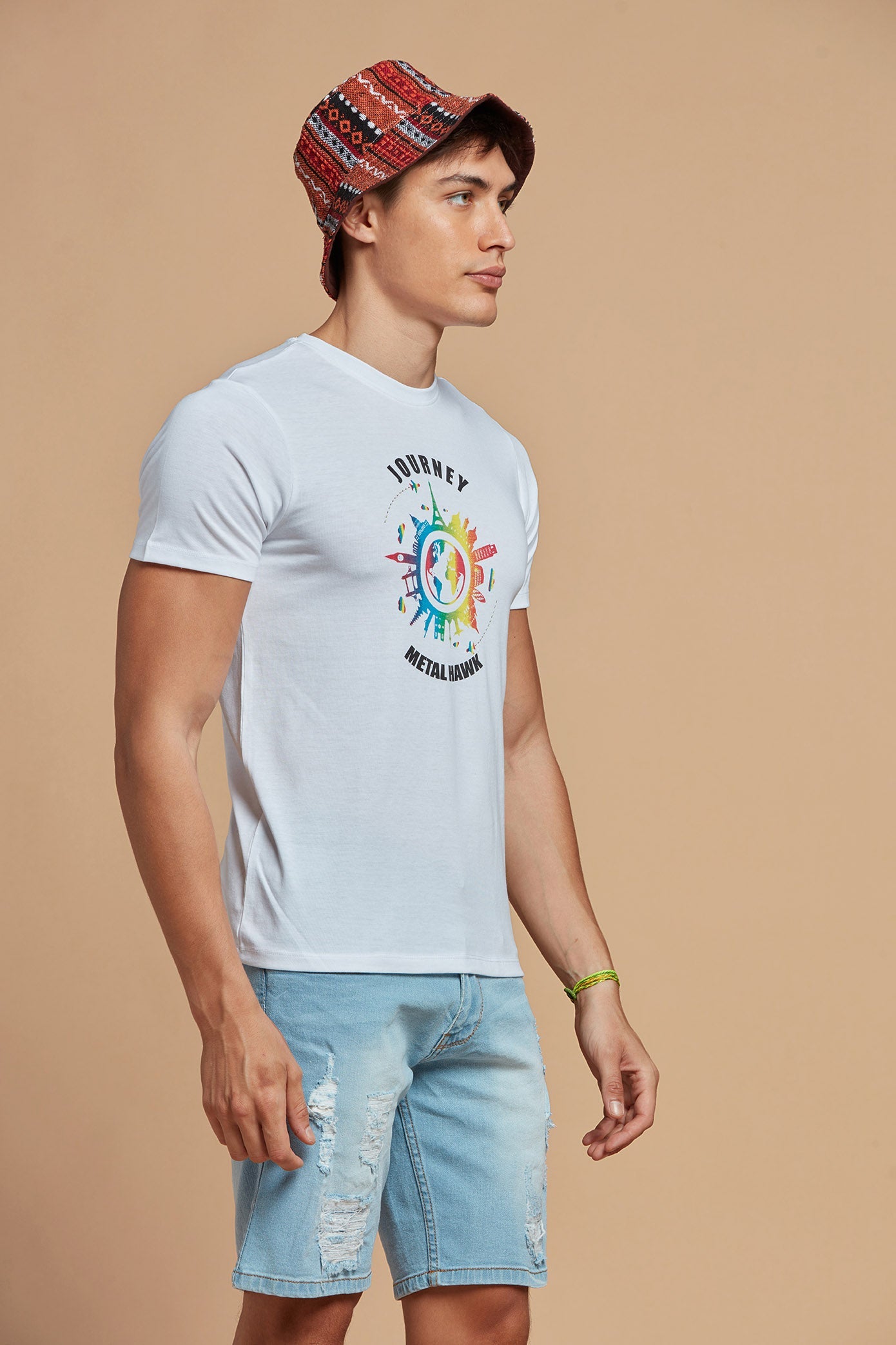 Men T-Shirt White