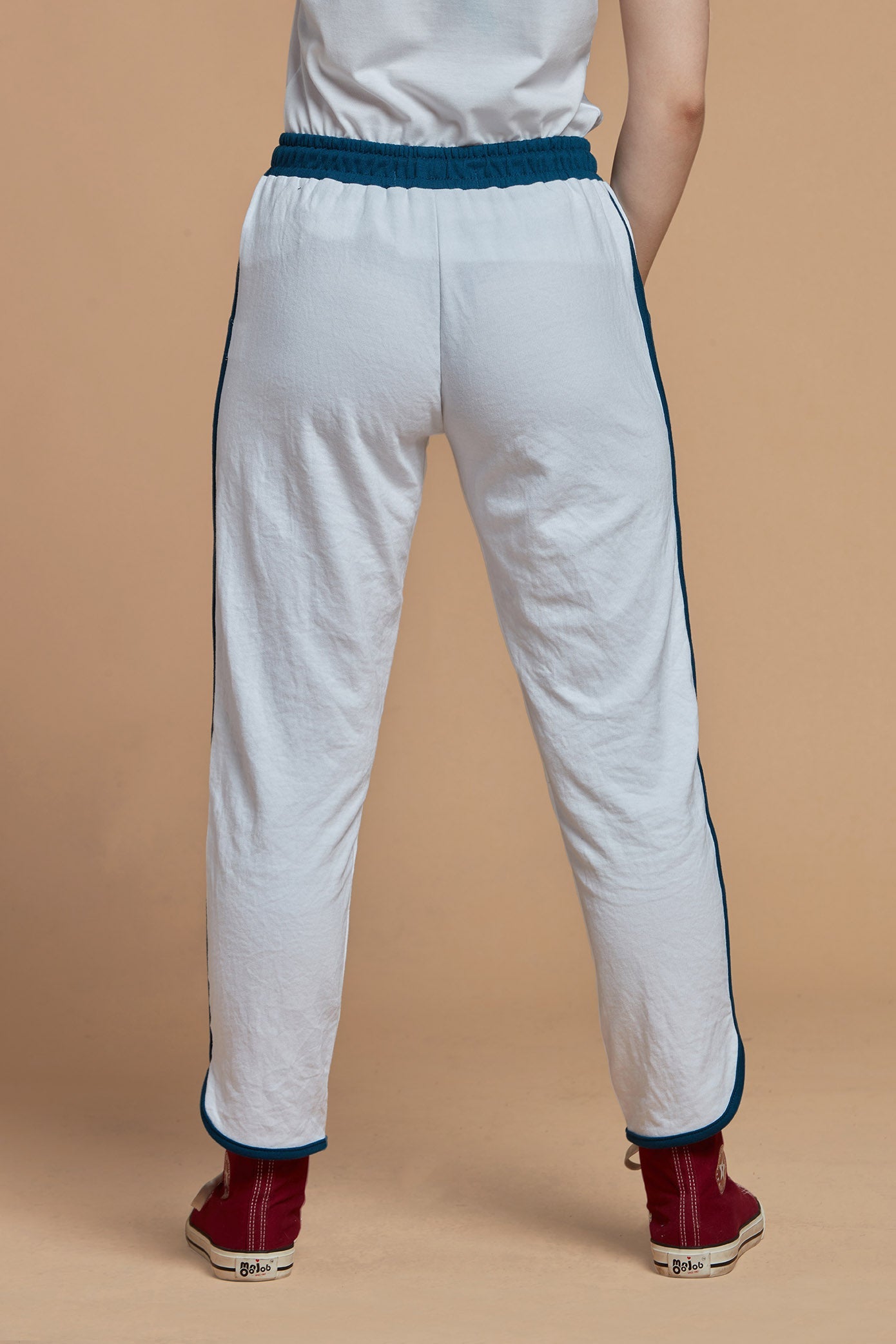 White Track Pants