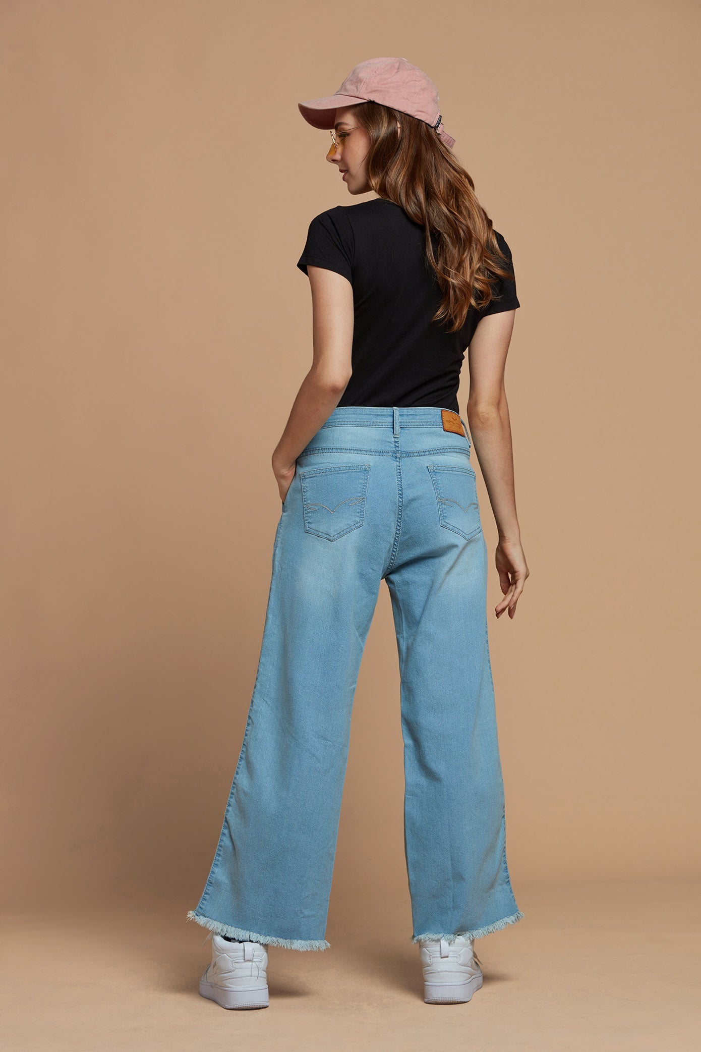 Jeans Light Blue Pleated Jeans