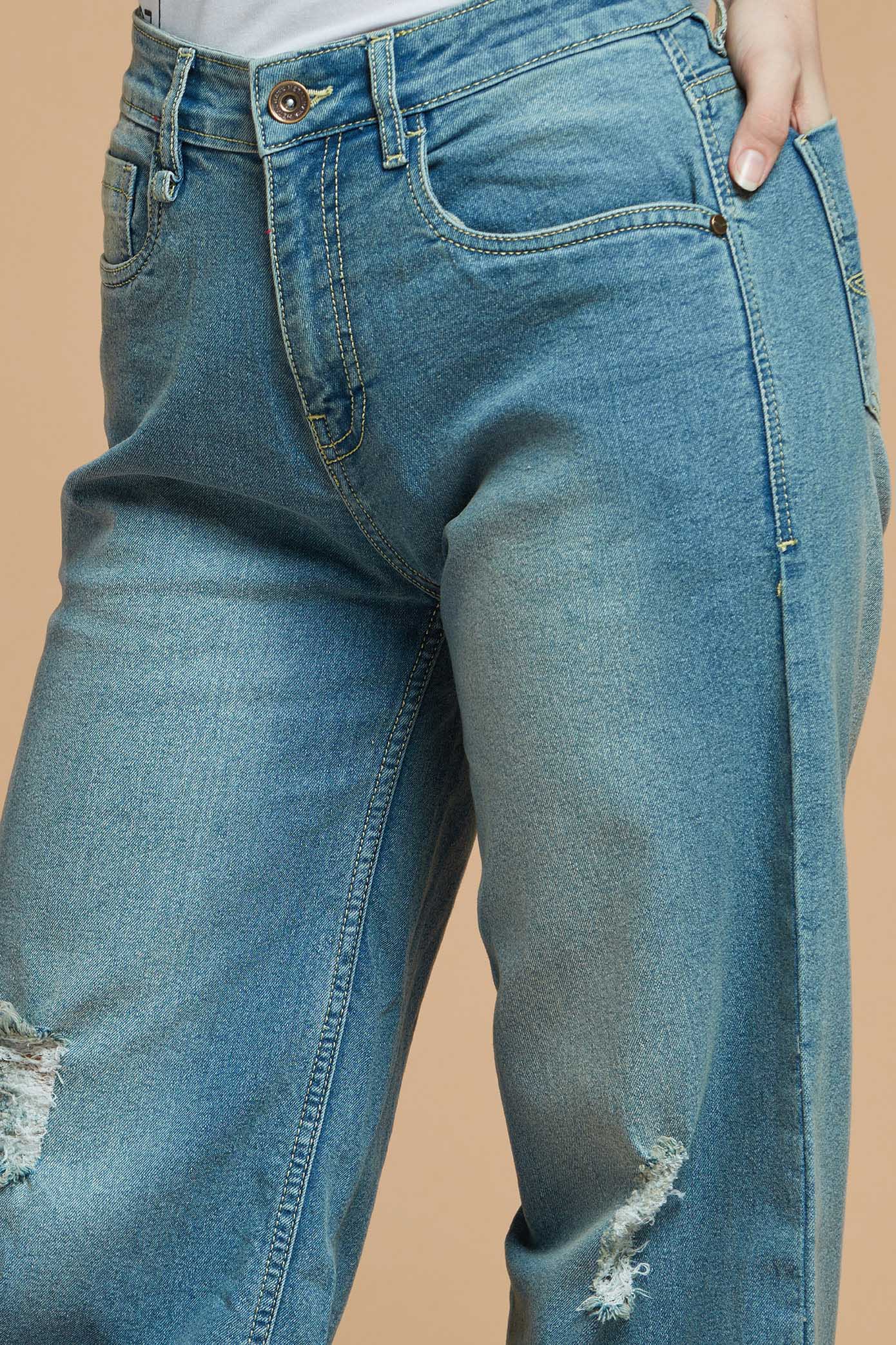 Flair Light And Cool Blue Denim Jeans 