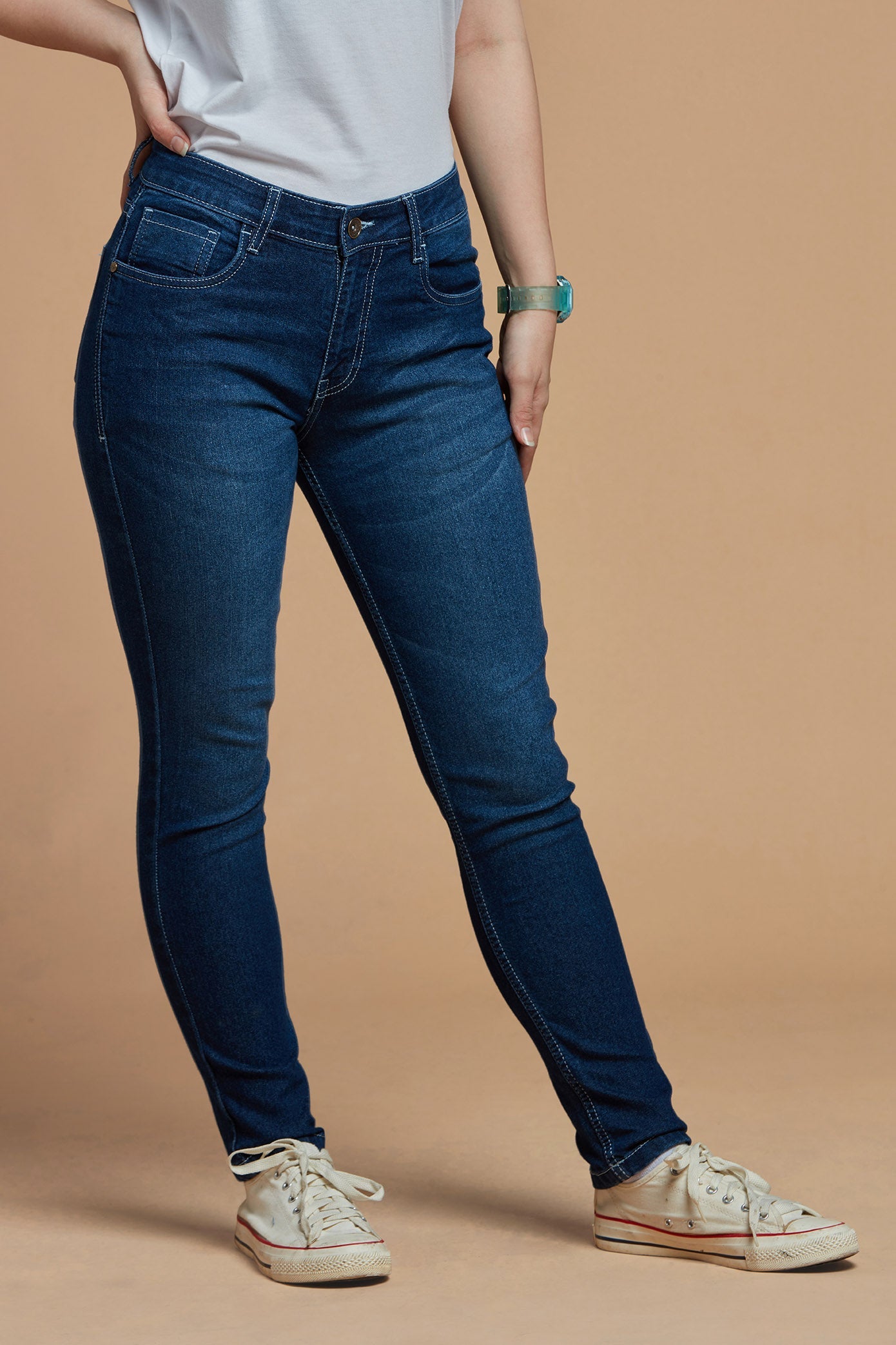  Classy Deep Blue Denim Jeans