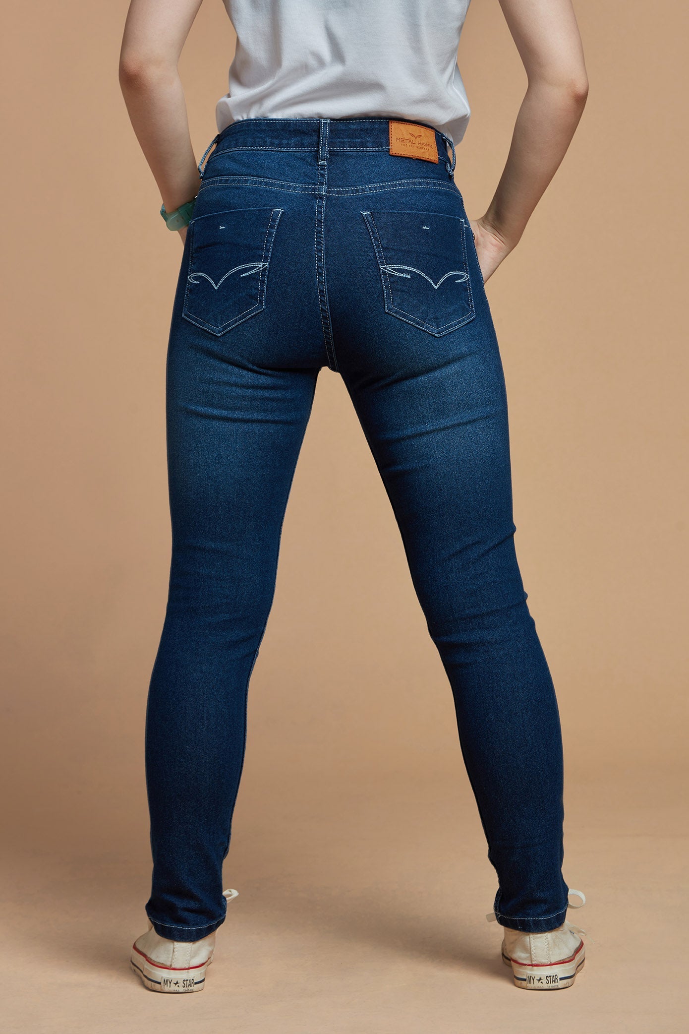 Classy Deep Blue Denim Jeans for Women