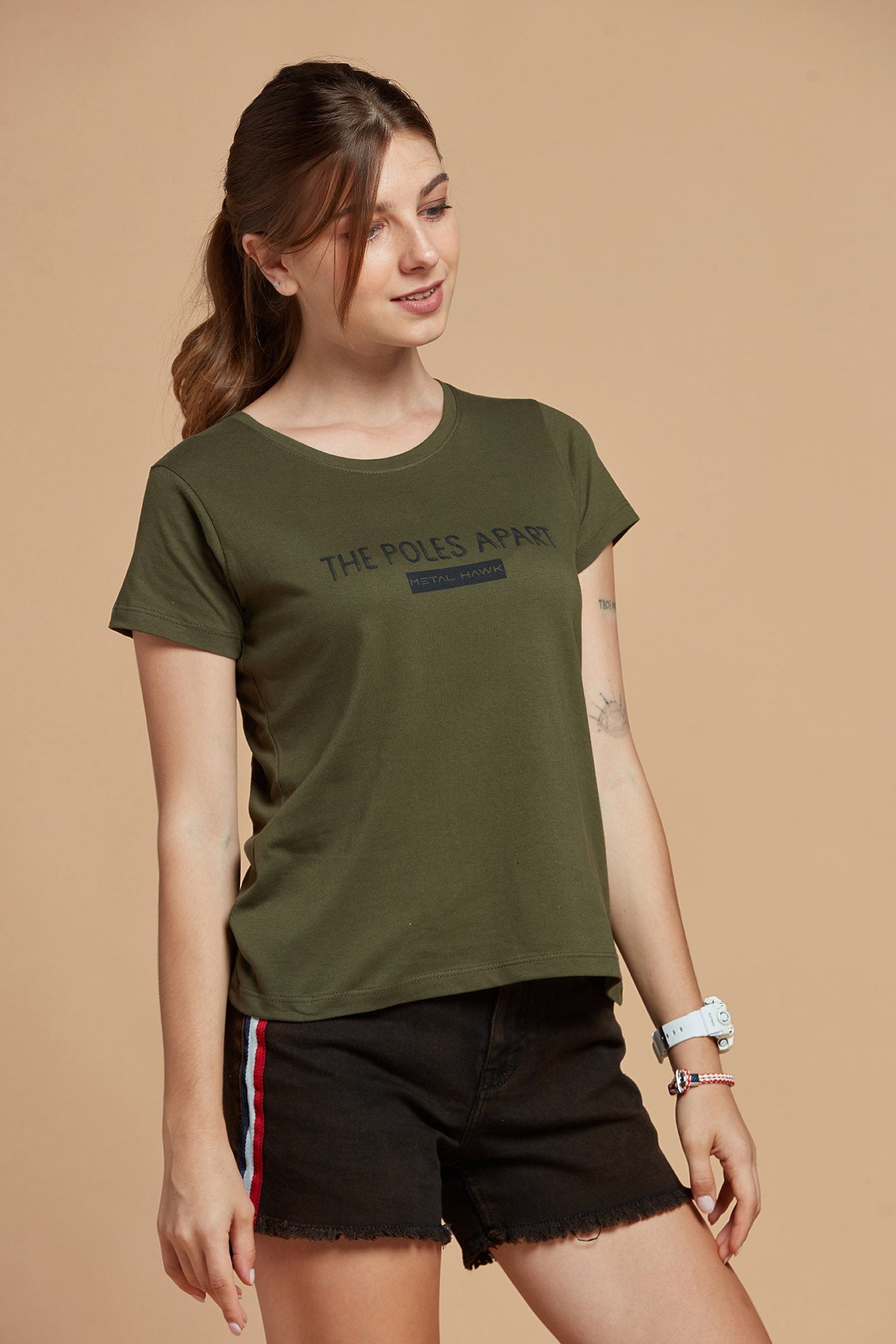 Women T-Shirt Green 