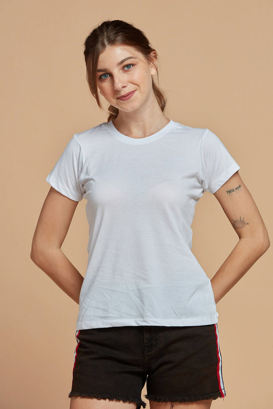 Women T-Shirts Classic White Tee