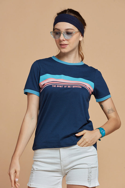 Women T-Shirt The Deep Blue