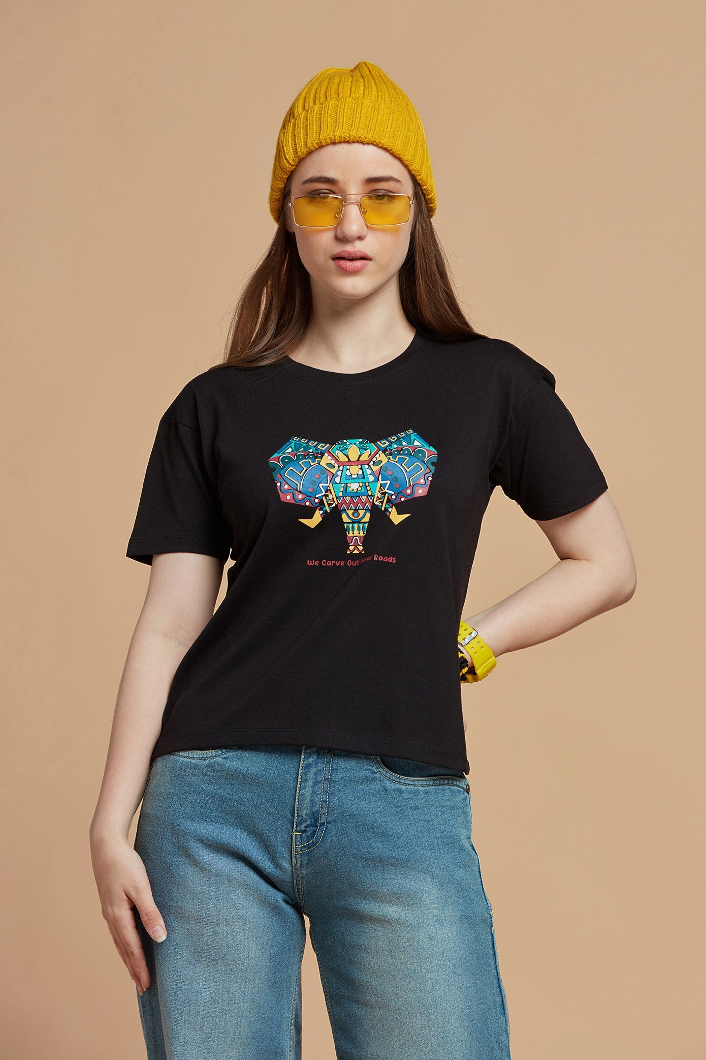 Women T-Shirt Classic Black Tee