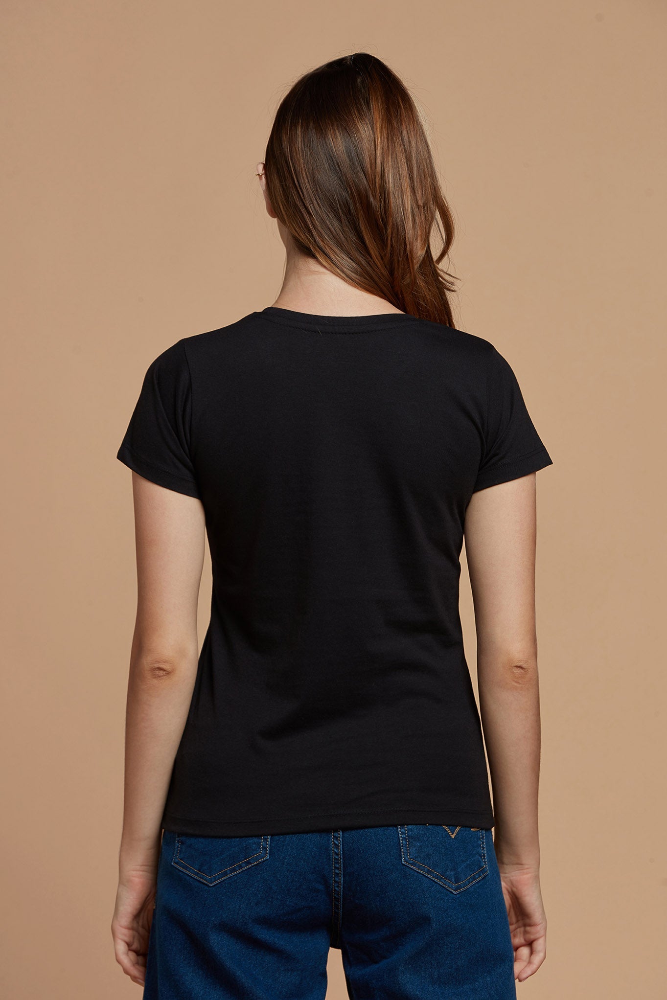 Simple Black tee for Women