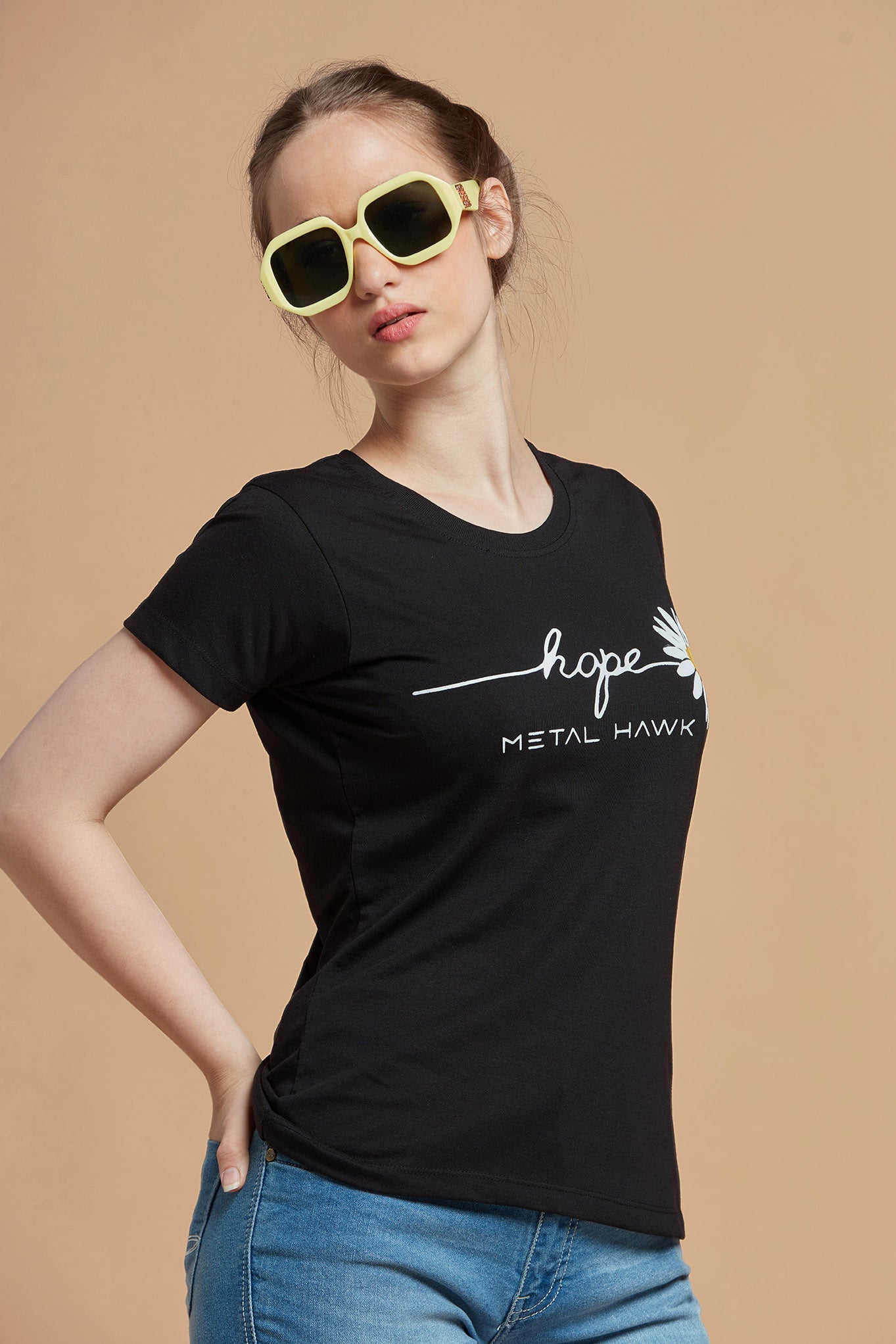 Black T-shirt for Women